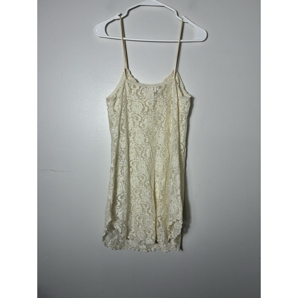 Vintage Magic Night By Cinema Etoile Sz M Lace Slip Cream Y2K Coquette - Picture 6 of 9